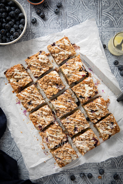 Blueberry Coffee Cake with Lemon Glaze Recipe (exclusive)