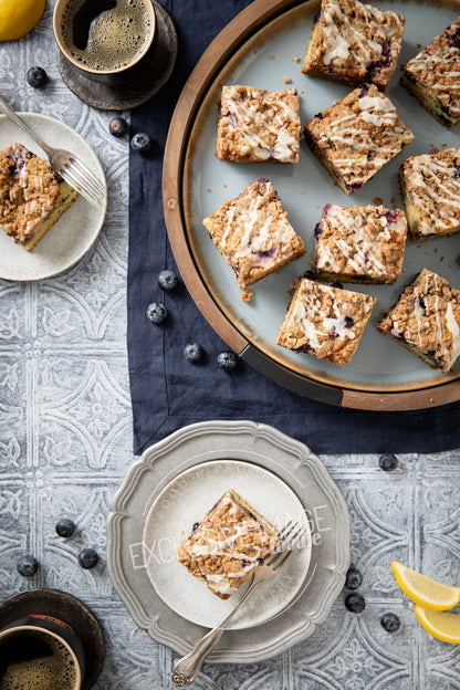Blueberry Coffee Cake with Lemon Glaze Recipe (exclusive)