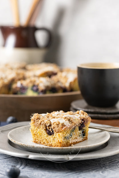 Blueberry Coffee Cake with Lemon Glaze Recipe (exclusive)
