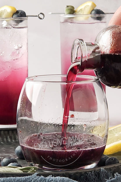 Blueberry Sage Mocktail Recipe - Exclusive Recipe & Food Photography For Bloggers