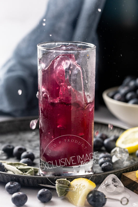 Blueberry Sage Mocktail Recipe - Exclusive Recipe & Food Photography For Bloggers