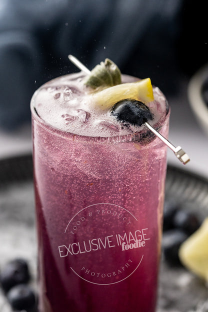 Blueberry Sage Mocktail Recipe - Exclusive Recipe & Food Photography For Bloggers