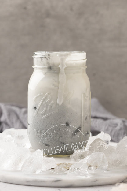 Charcoal Iced “Latte” Recipe, Photos, & Video (Exclusive)