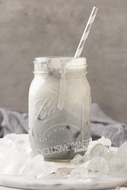 Charcoal Iced “Latte” Recipe, Photos, & Video (Exclusive)