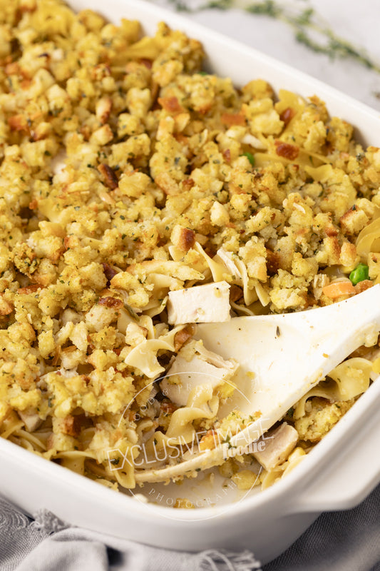Chicken Noodle Casserole with Stuffing Recipe (exclusive)