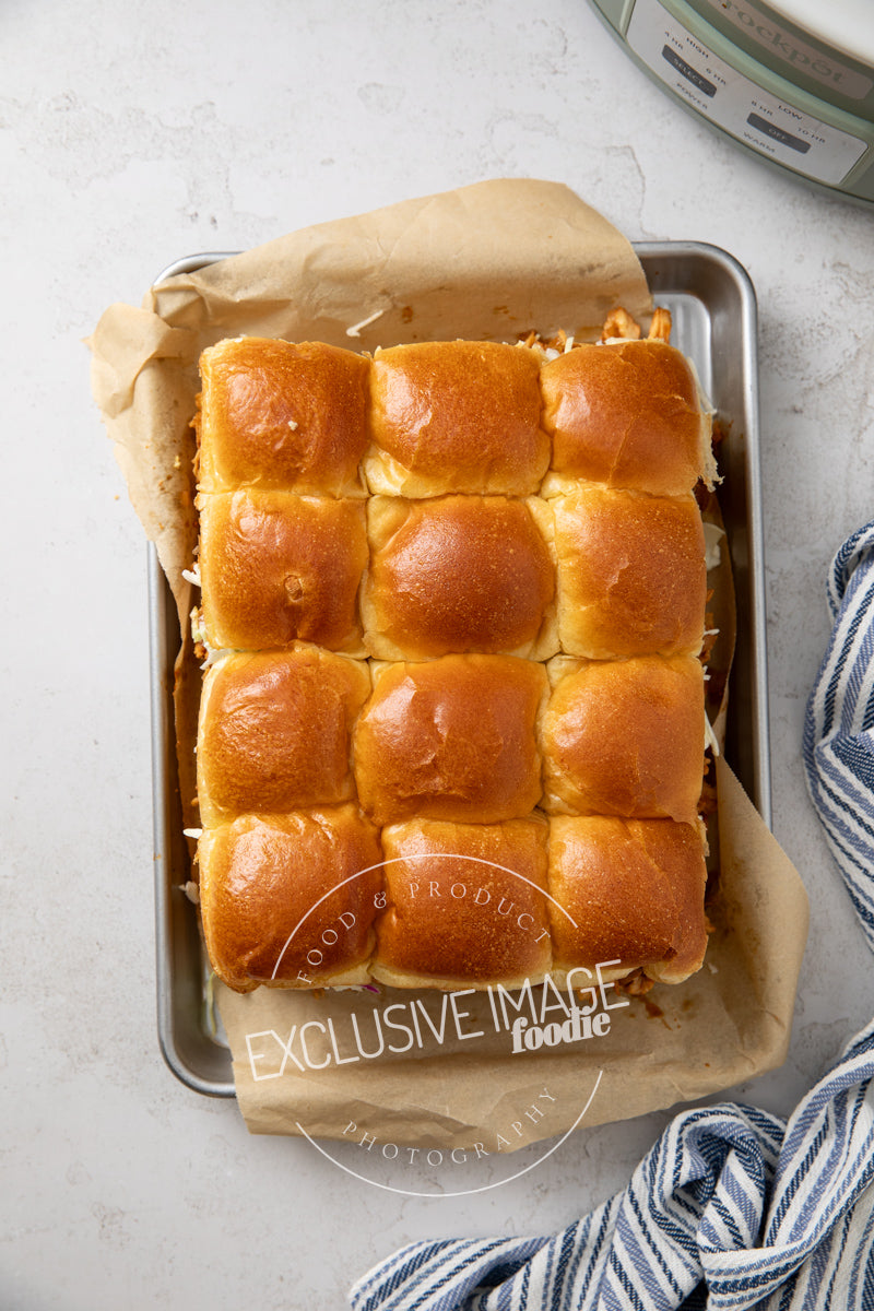 Slow Cooker Sweet & Smoky BBQ Chicken Sliders Recipe (exclusive)