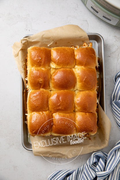 Slow Cooker Sweet & Smoky BBQ Chicken Sliders Recipe (exclusive)