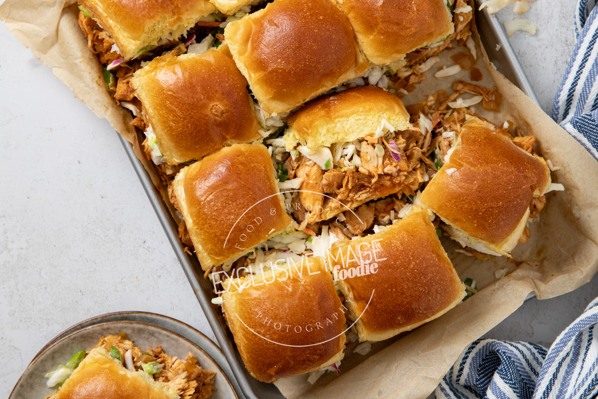 Slow Cooker Sweet & Smoky BBQ Chicken Sliders Recipe (exclusive)