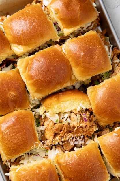 Slow Cooker Sweet & Smoky BBQ Chicken Sliders Recipe (exclusive)