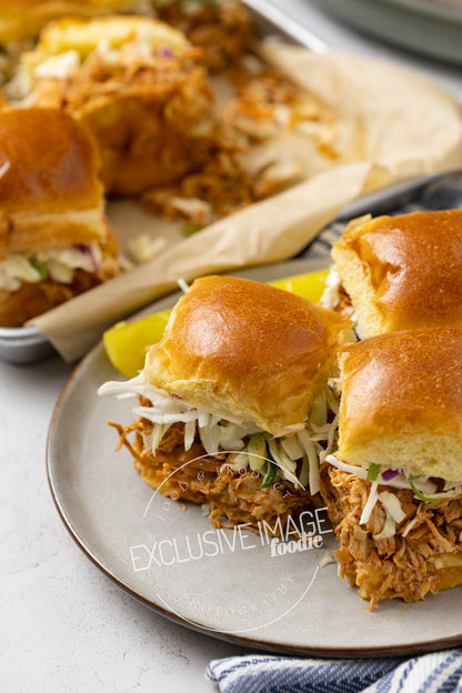 Slow Cooker Sweet & Smoky BBQ Chicken Sliders Recipe (exclusive)