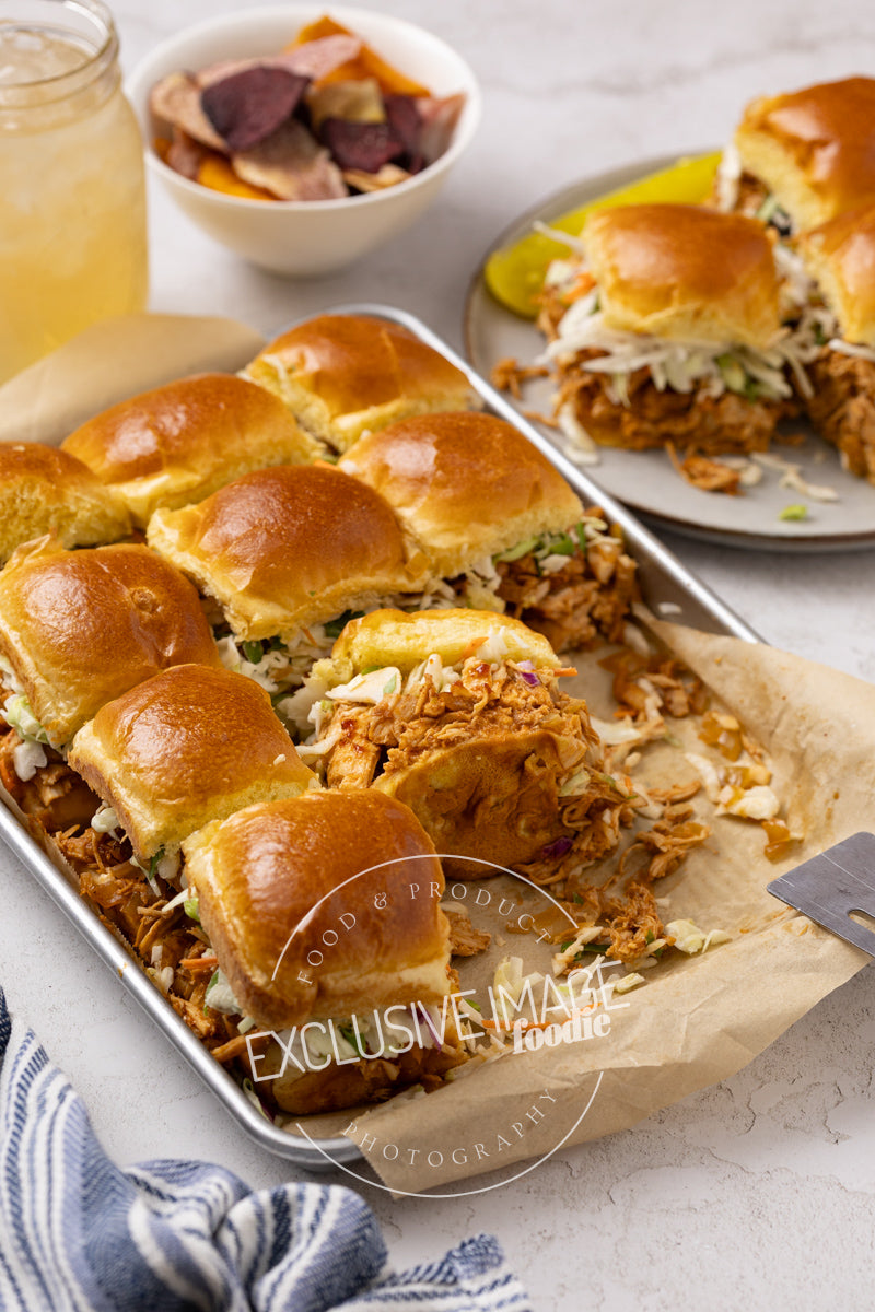 Slow Cooker Sweet & Smoky BBQ Chicken Sliders Recipe (exclusive)