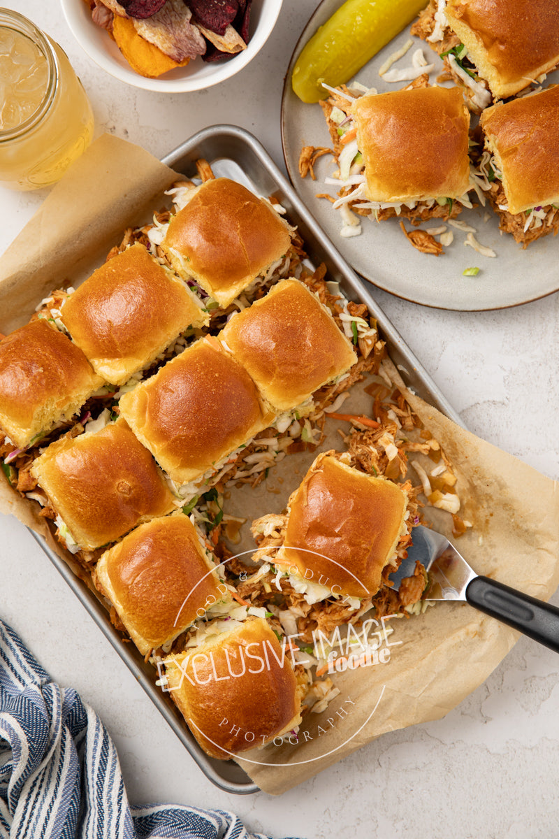 Slow Cooker Sweet & Smoky BBQ Chicken Sliders Recipe (exclusive)