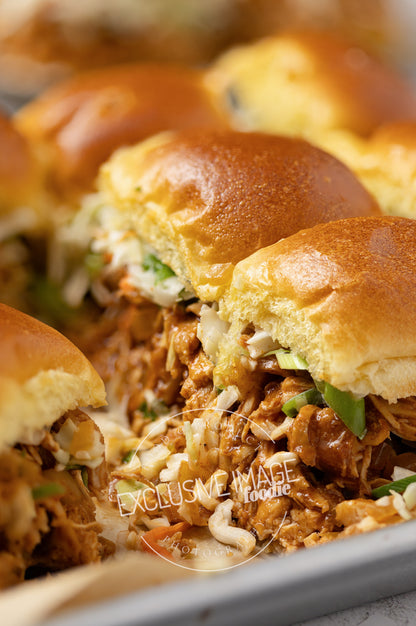 Slow Cooker Sweet & Smoky BBQ Chicken Sliders Recipe (exclusive)