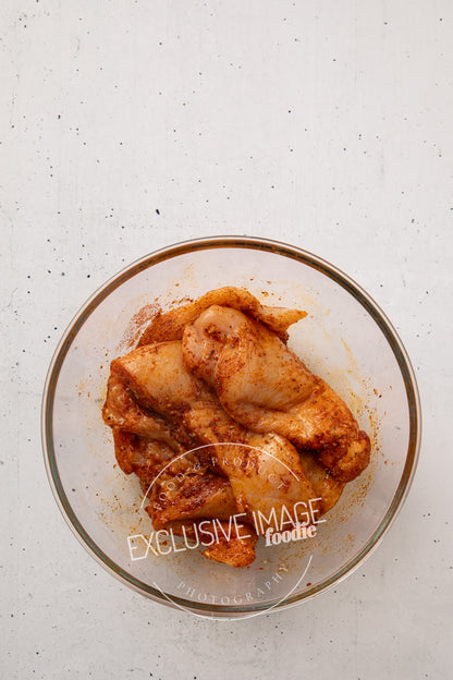 Grilled chicken wrap recipe flat lay process photography food blog