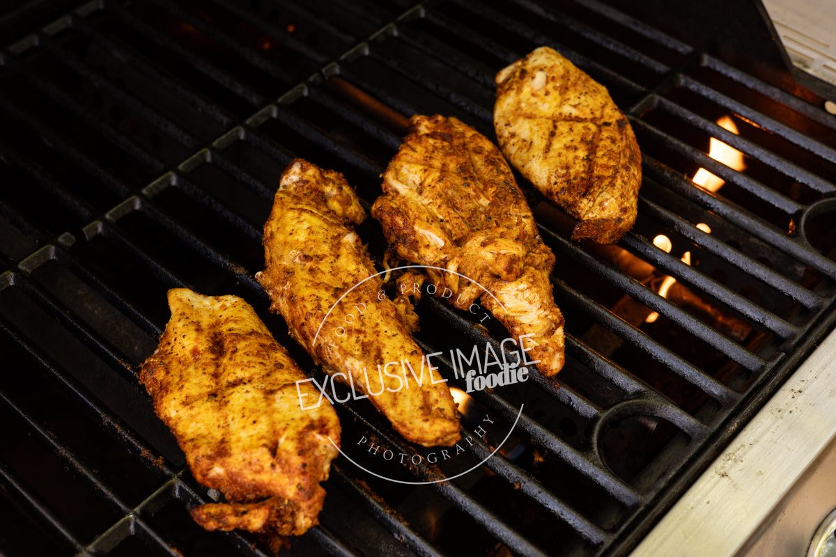 Grilled chicken wrap recipe process photography food blog