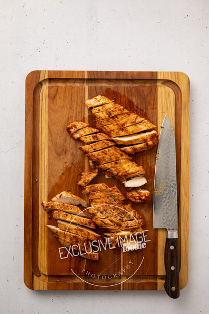 Grilled chicken wrap recipe flat lay process photography food blog