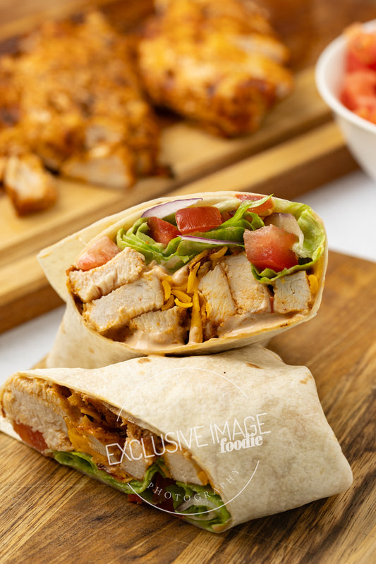 Grilled chicken wrap recipe photography exclusive food blogger images