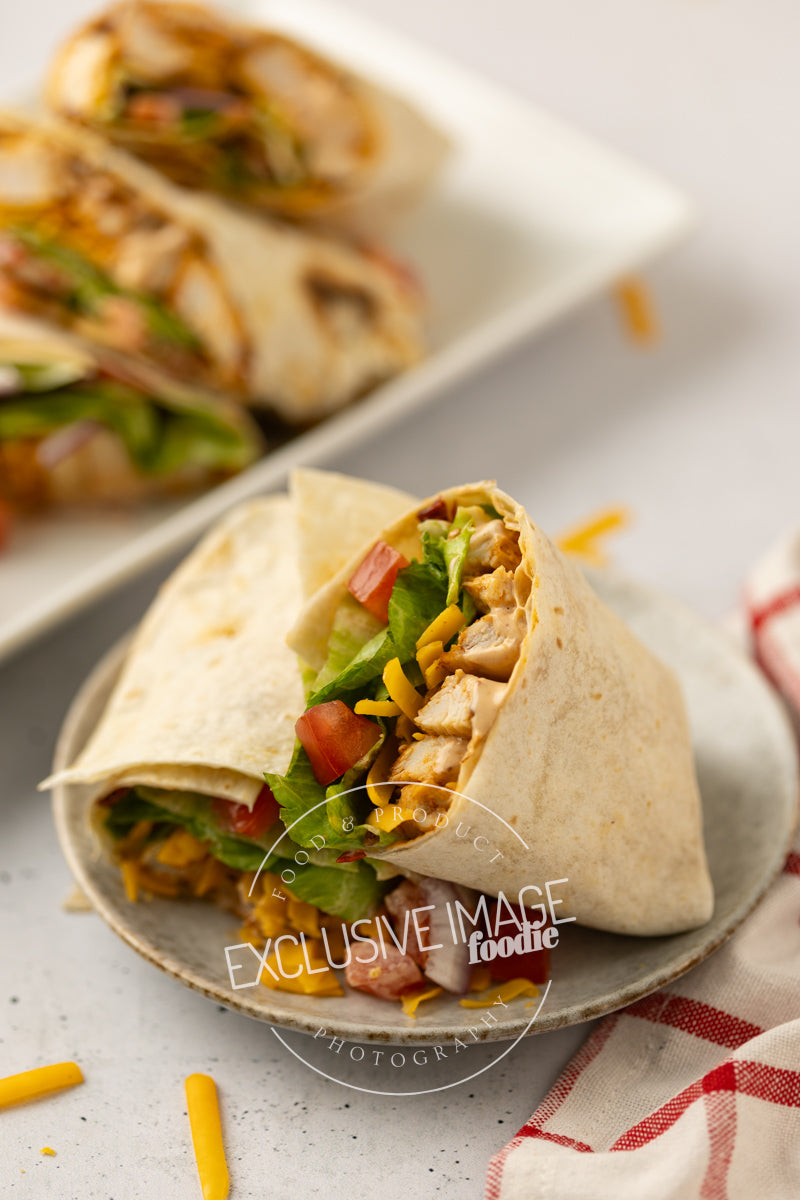 Grilled chicken wrap recipe photography exclusive food blogger images