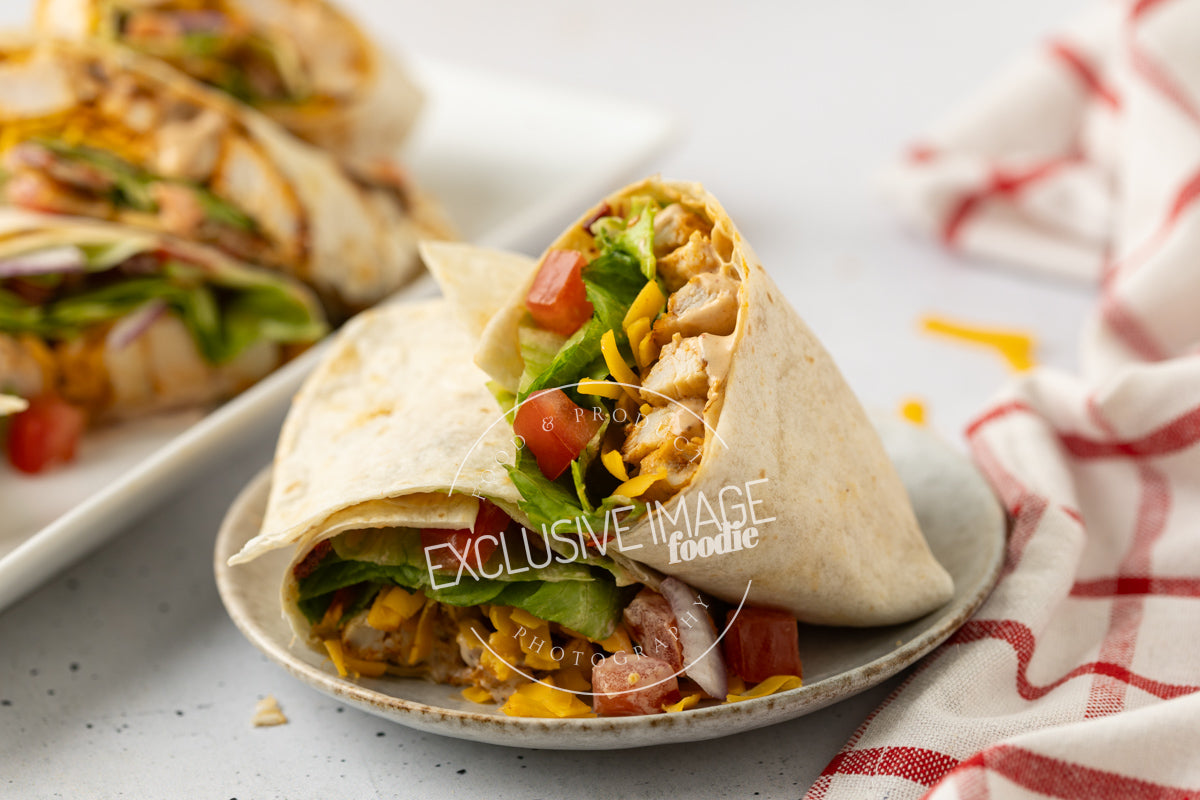 Grilled chicken wrap recipe photography exclusive food blogger images
