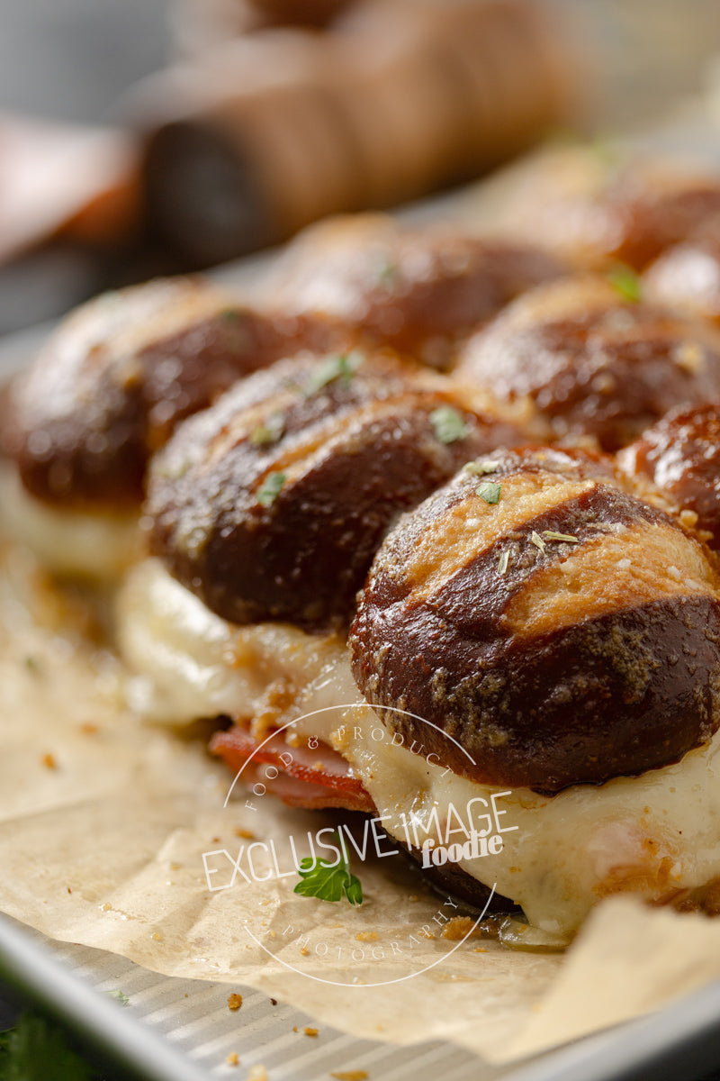Ham and Cheese Sliders on Pretzel Buns Recipe (exclusive)