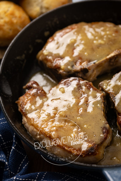 Honey Mustard Pan-Fried Pork Chops Recipe (exclusive)