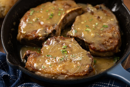 Honey Mustard Pan-Fried Pork Chops Recipe (exclusive)