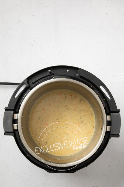 Instant pot chicken pot pie recipe process photography food blog
