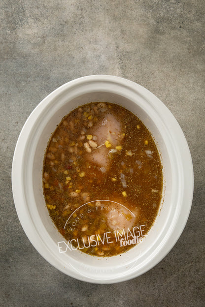 Loaded Queso Crockpot White Chicken Chili Recipe (exclusive)