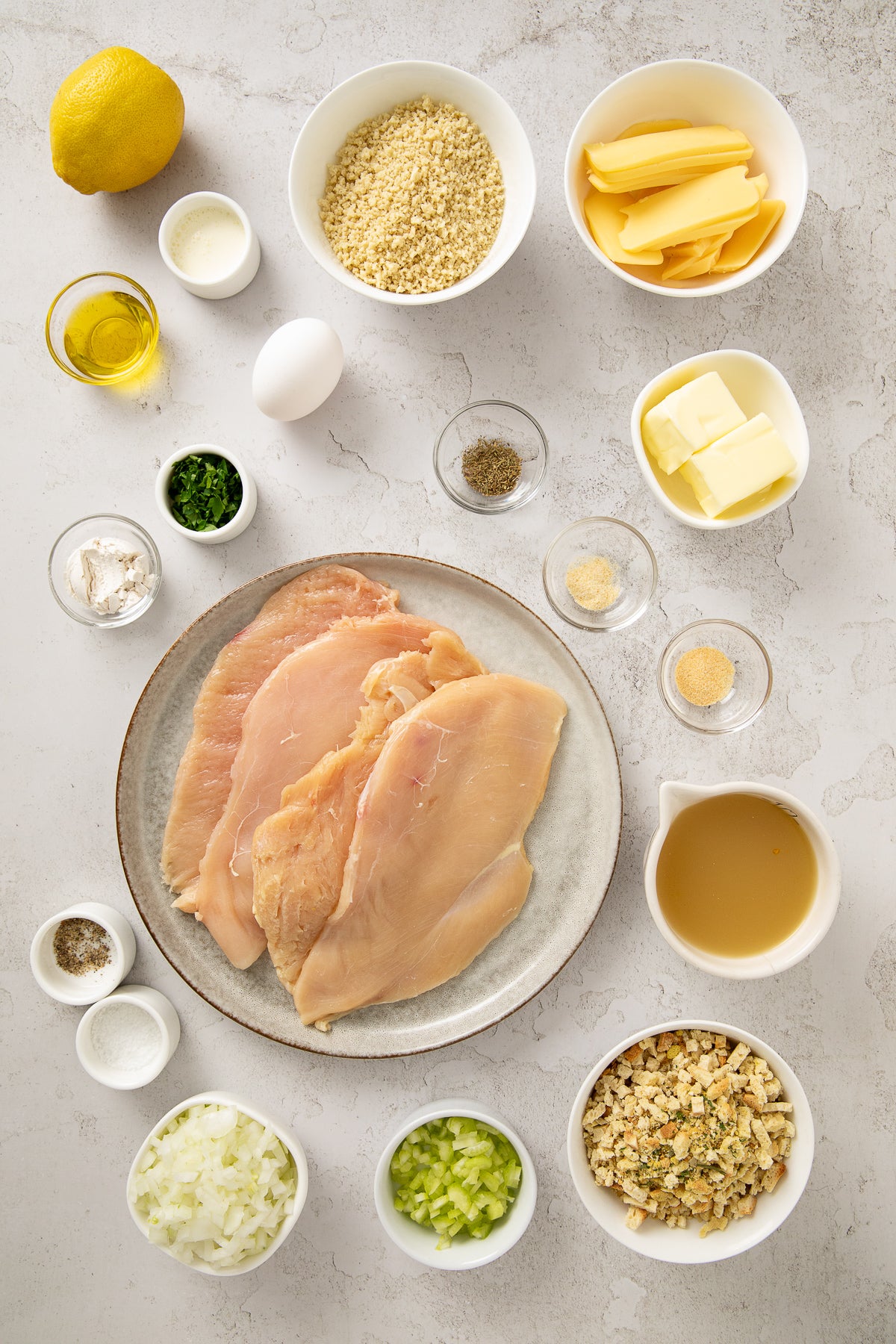 Crispy Cheesy One-Pan Stuffing Stuffed Chicken Breast Recipe With Optional Gravy (exclusive)