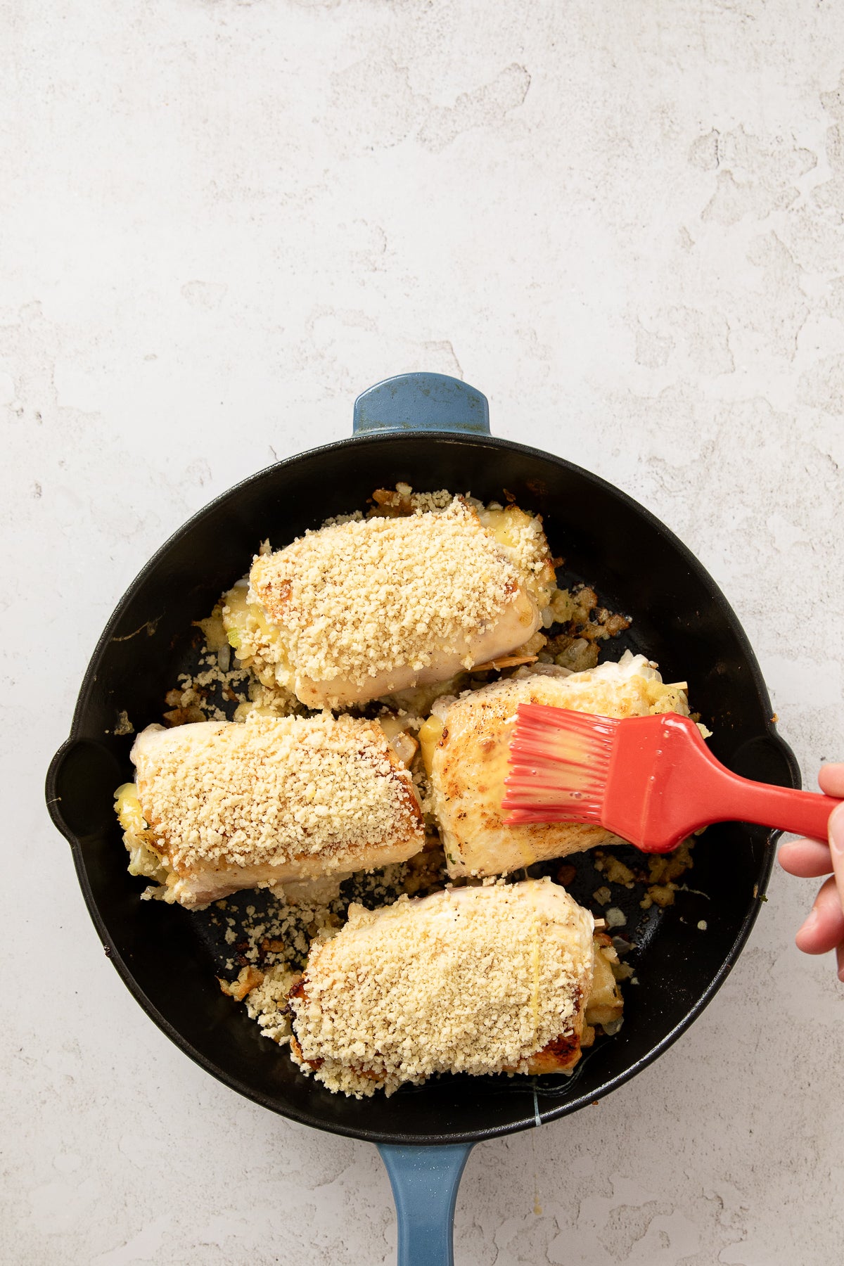 Crispy Cheesy One-Pan Stuffing Stuffed Chicken Breast Recipe With Optional Gravy (exclusive)