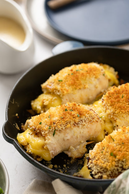Crispy Cheesy One-Pan Stuffing Stuffed Chicken Breast Recipe With Optional Gravy (exclusive)