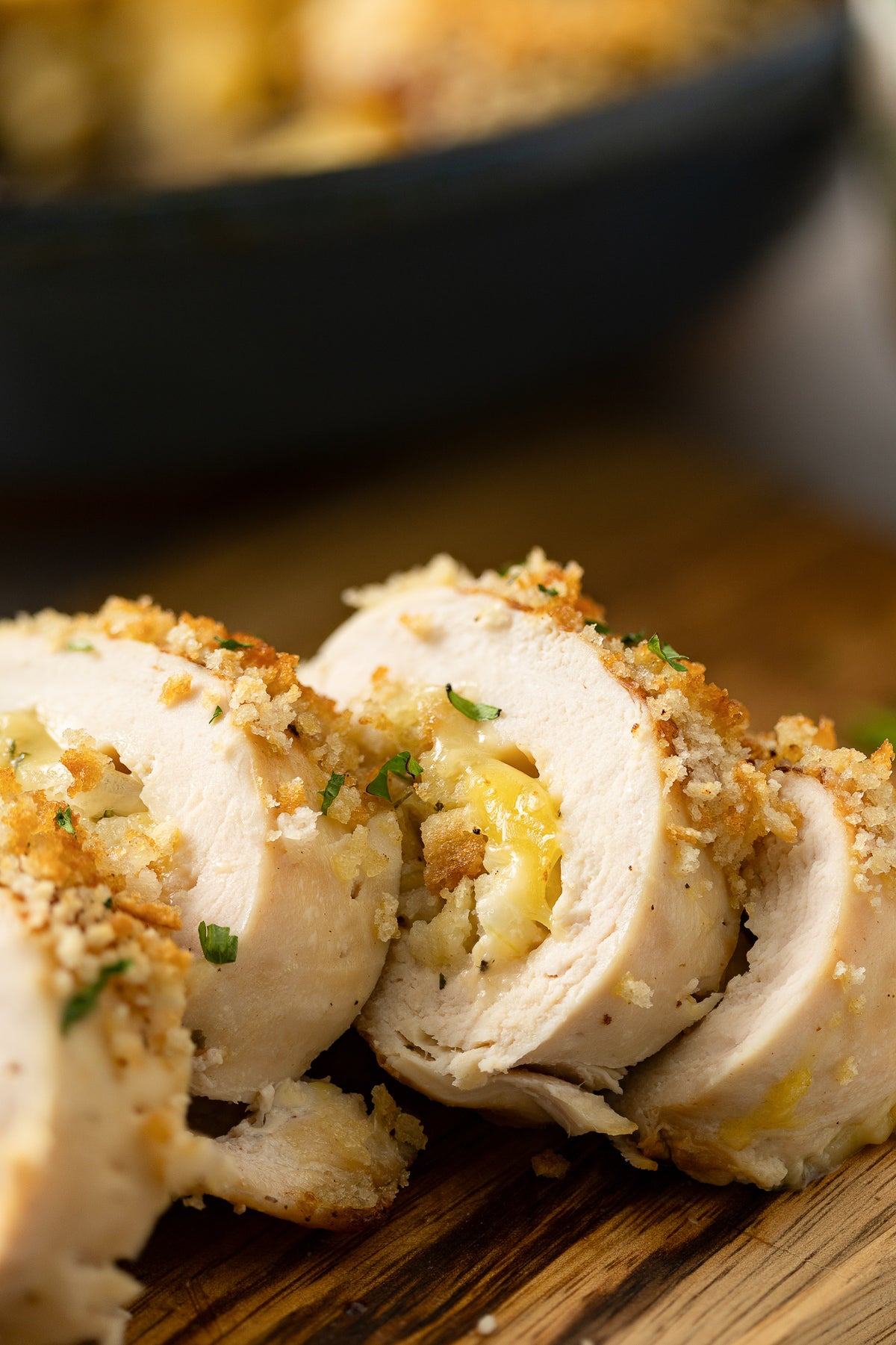 Crispy Cheesy One-Pan Stuffing Stuffed Chicken Breast Recipe With Optional Gravy (exclusive)