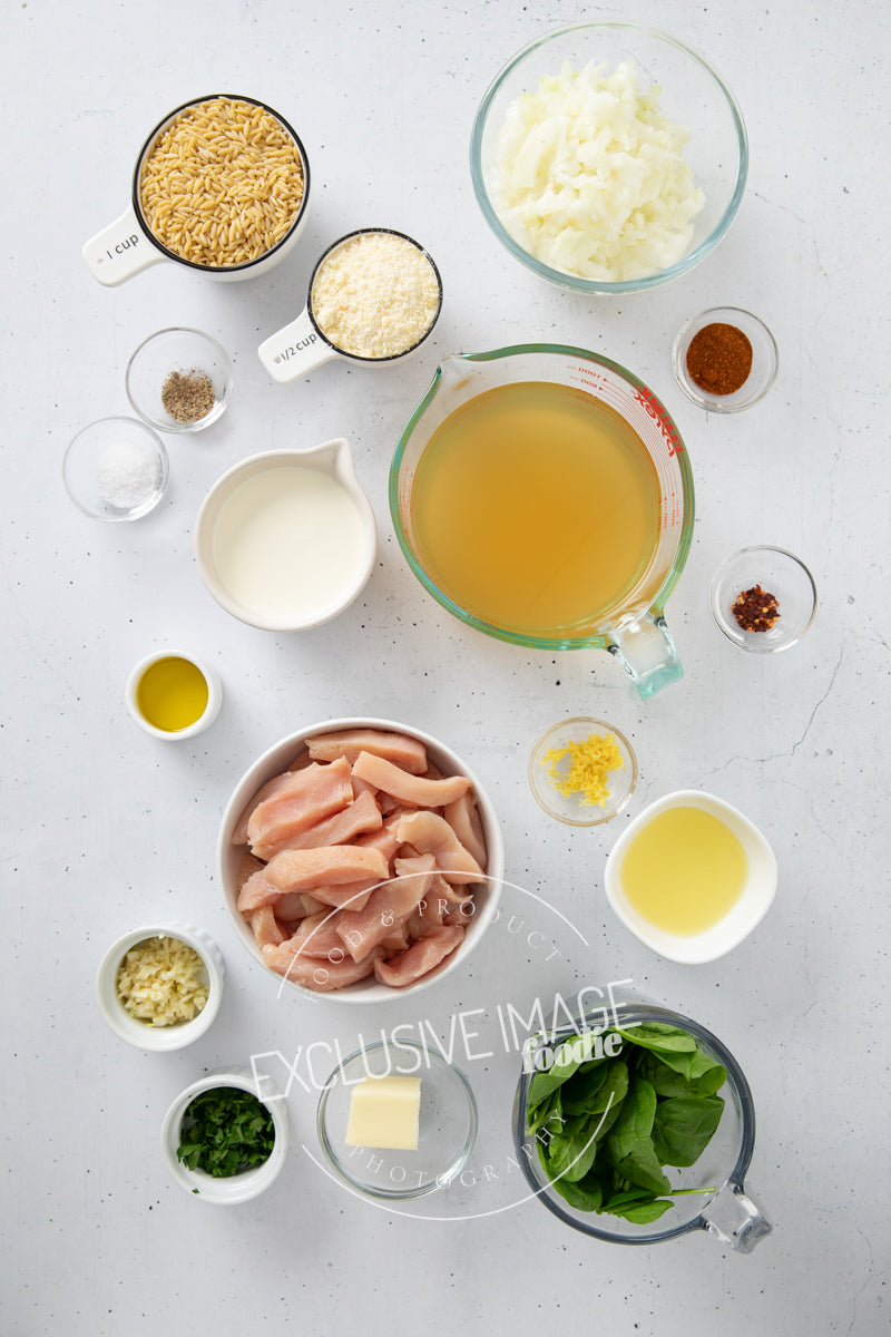 One-Pot Lemon Chicken Orzo with Spinach Recipe (exclusive)