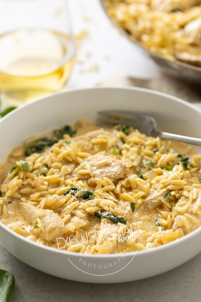 One-Pot Lemon Chicken Orzo with Spinach Recipe (exclusive)