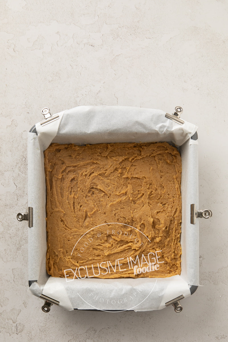 Pumpkin cheesecake bars recipe process photography food blog
