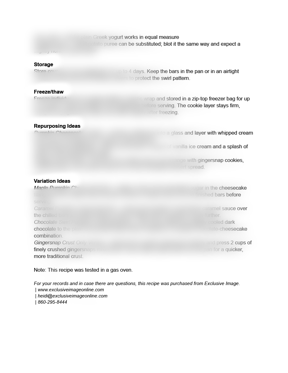 Pumpkin cheesecake bars recipe instructions preview food blogger
