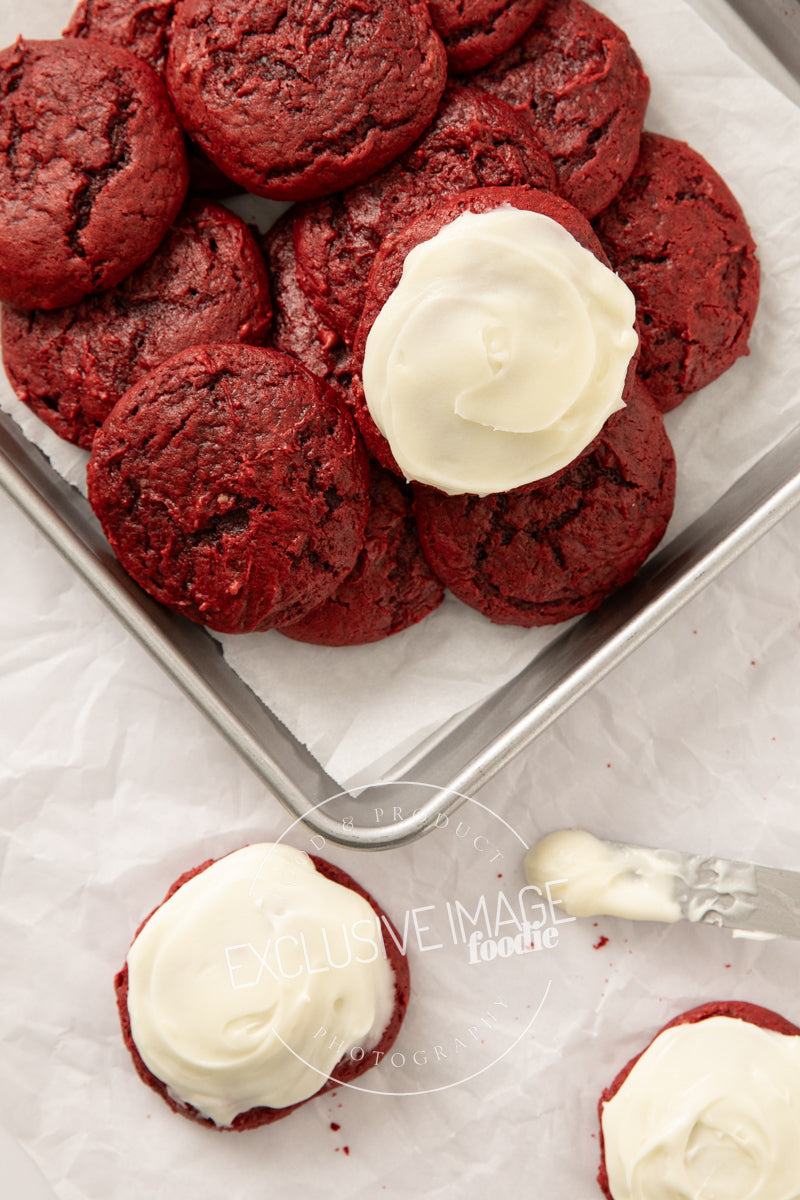 Red Velvet Cake Mix Cookies with Cream Cheese Frosting Recipe (exclusive)