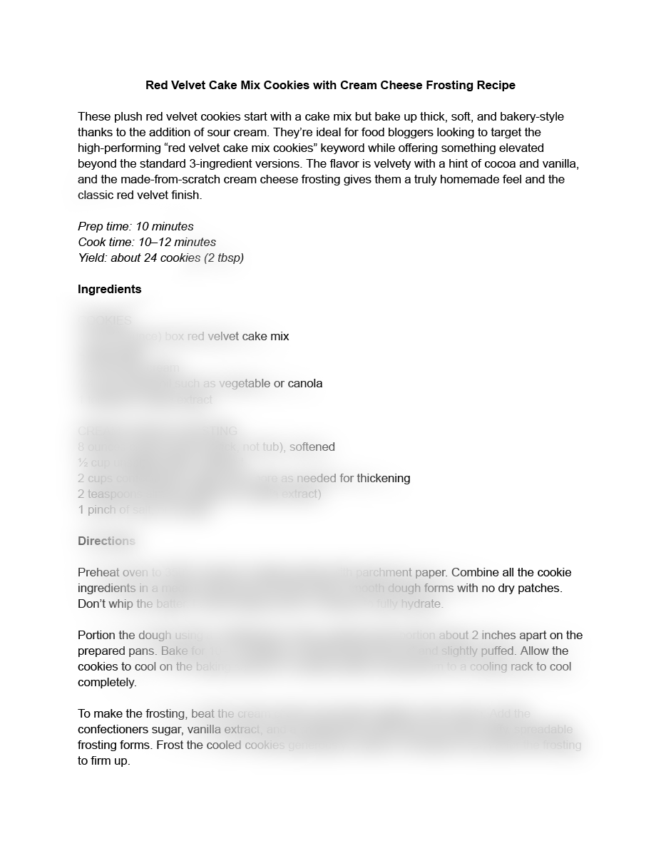 Red Velvet Cake Mix Cookies with Cream Cheese Frosting Recipe (exclusive)