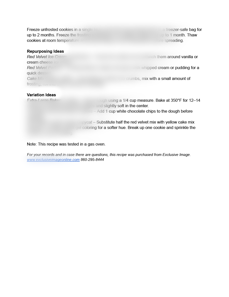 Red Velvet Cake Mix Cookies with Cream Cheese Frosting Recipe (exclusive)