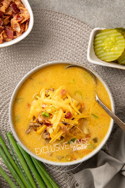 Slow Cooker Cheeseburger Soup Recipe (exclusive)