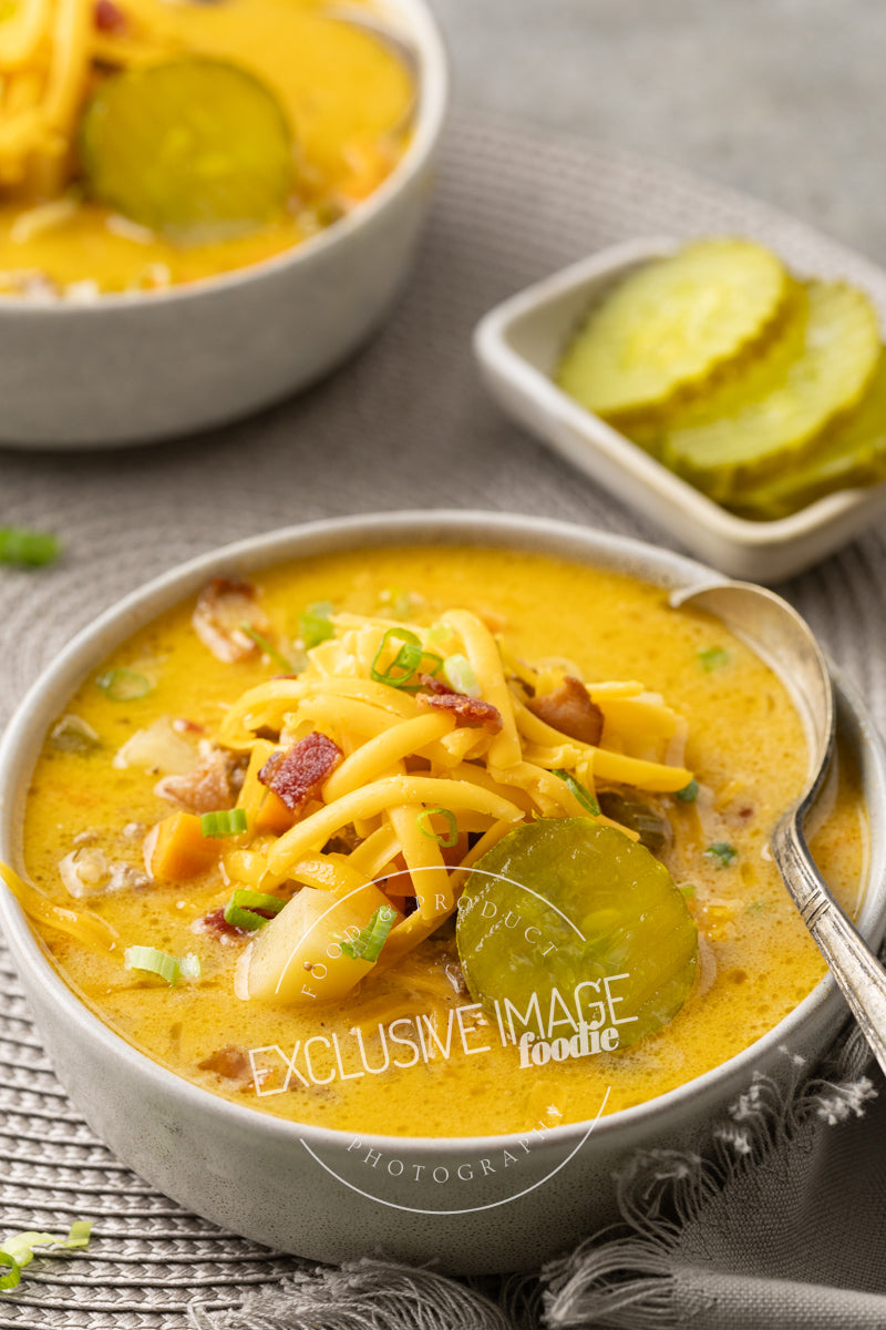 Slow Cooker Cheeseburger Soup Recipe (exclusive)