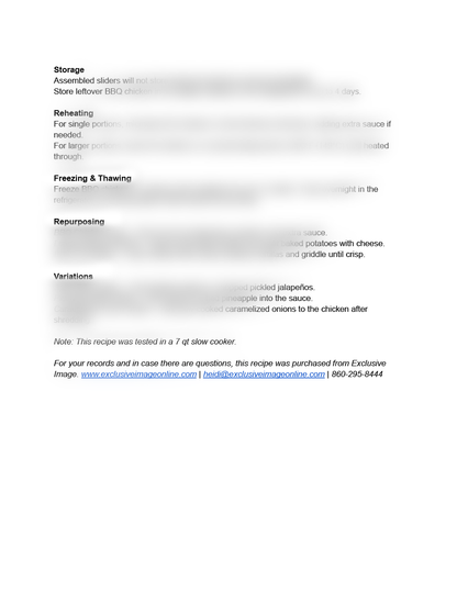 Slow Cooker Sweet & Smoky BBQ Chicken Sliders Recipe (exclusive)