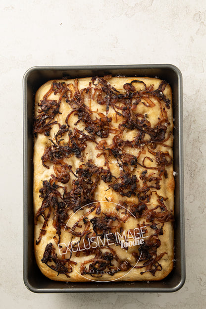 Same-Day Sourdough Focaccia with Caramelized Onion and Herb Recipe (exclusive)