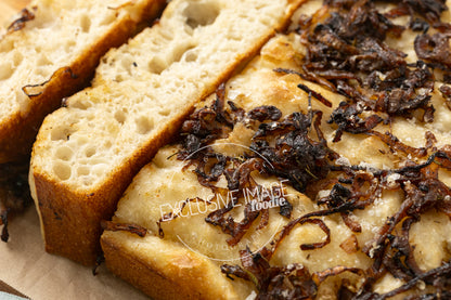 Same-Day Sourdough Focaccia with Caramelized Onion and Herb Recipe (exclusive)