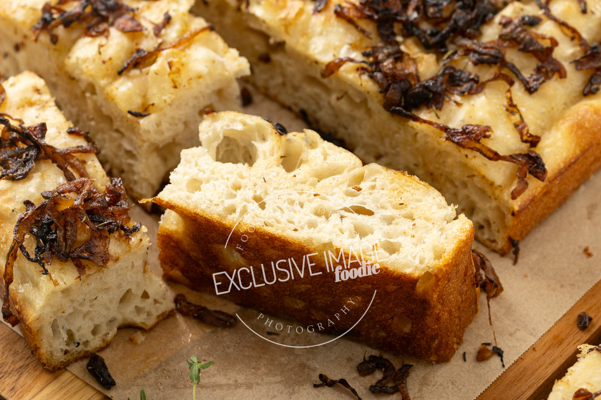 Same-Day Sourdough Focaccia with Caramelized Onion and Herb Recipe (exclusive)