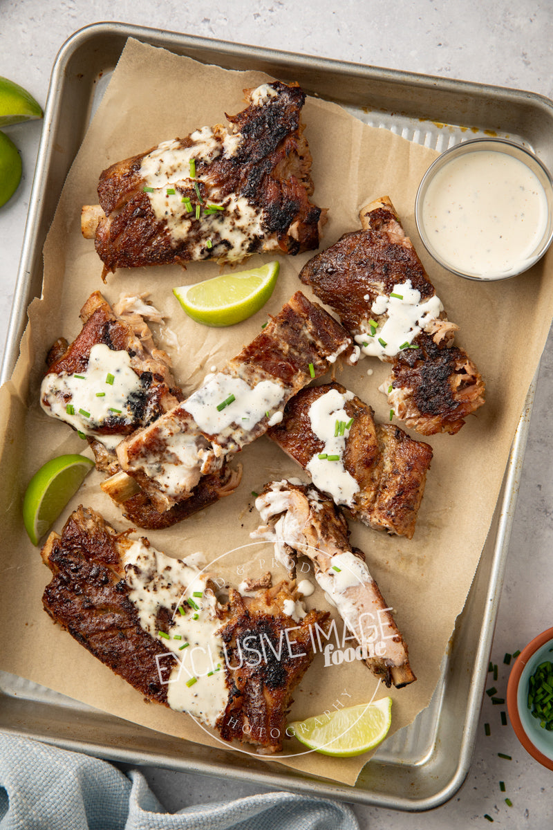 Southern Crock Pot Ribs with Alabama White Sauce Recipe (exclusive)