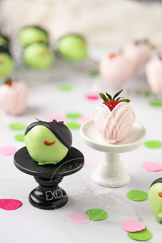 Wicked Themed White Chocolate Covered Strawberries Recipe (Set 2 of 3)